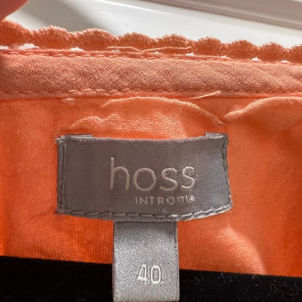 RARE FIND- Hoss orange and gold embroidered dress - Picture 3 of 3